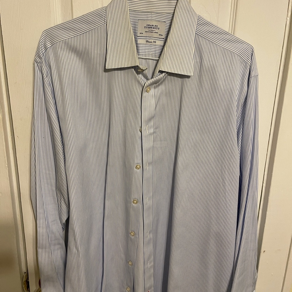 Men's Blue Striped Shirt
